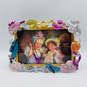 Enamel Metal Frame 4x6 Dress Up Hats Perfect for Little Girls Playing Dress Up